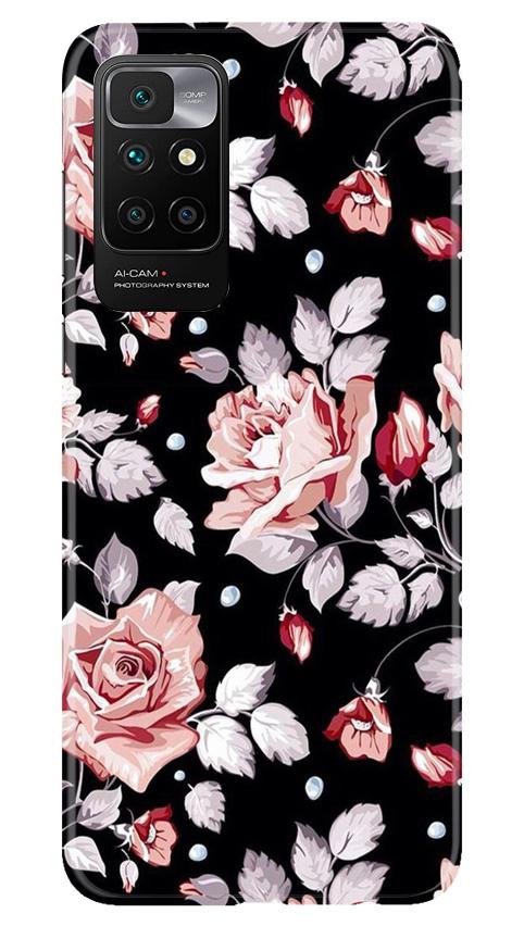 Pink rose Mobile Back Case for Redmi 10 Prime (Design - 12) Pink rose Case for Redmi 10 Prime