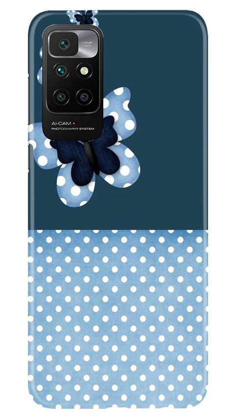White dots Butterfly Mobile Back Case for Redmi 10 Prime (Design - 31) White dots Butterfly Case for Redmi 10 Prime