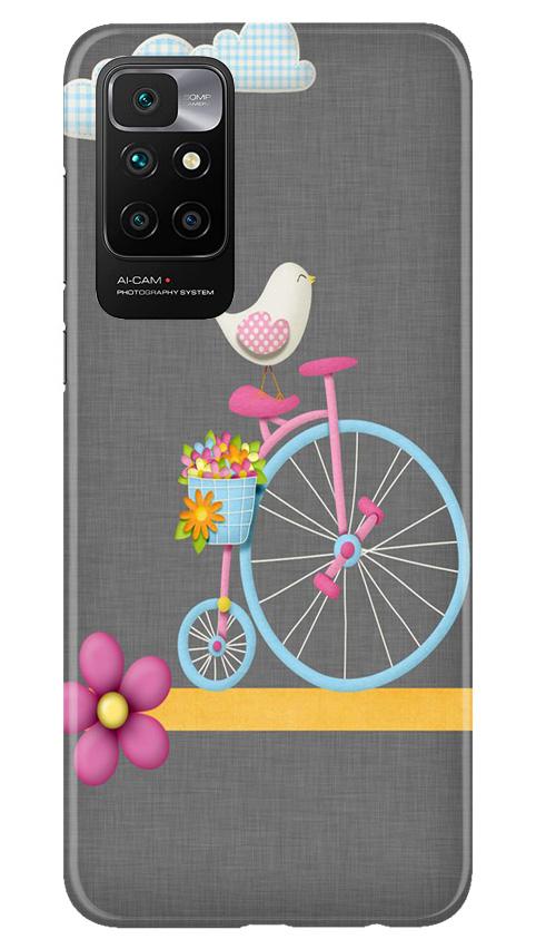 Sparron with cycle Mobile Back Case for Redmi 10 Prime (Design - 34) Sparron with cycle Case for Redmi 10 Prime