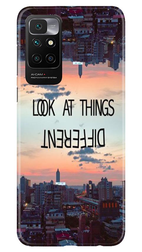 Look at things different Mobile Back Case for Redmi 10 Prime (Design - 99) Look at things different Case for Redmi 10 Prime