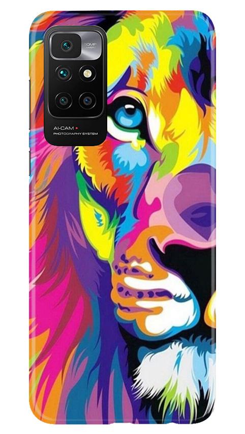 Colorful Lion Mobile Back Case for Redmi 10 Prime (Design - 110) Colorful Lion Case for Redmi 10 Prime (Design - 110)