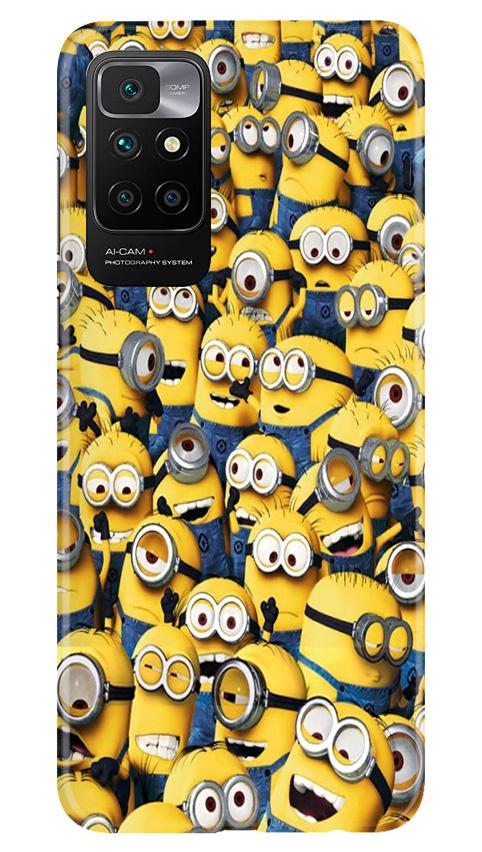 Minions Mobile Back Case for Redmi 10 Prime (Design - 126) Minions Case for Redmi 10 Prime (Design - 126)