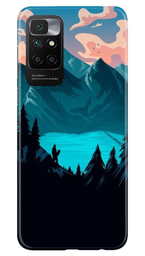 Mountains Mobile Back Case for Redmi 10 Prime (Design - 186) Mountains Case for Redmi 10 Prime (Design - 186)