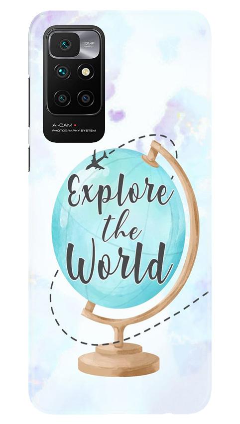 Explore the World Mobile Back Case for Redmi 10 Prime (Design - 207) Explore the World Case for Redmi 10 Prime (Design No. 207)