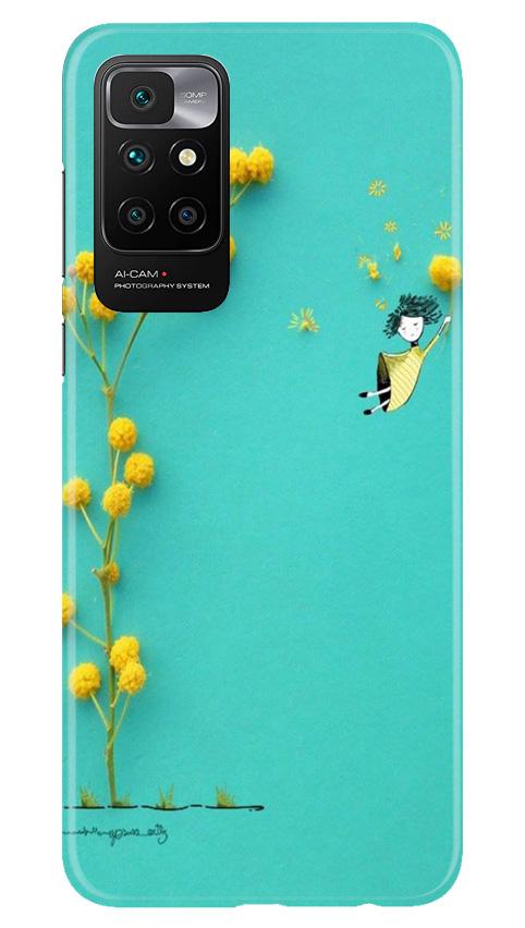 Back Cover Xiaomi 10 Cover Flowers Girl Mobile Back Case For Redmi