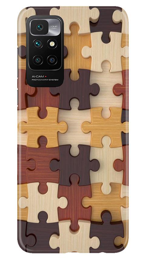 Puzzle Pattern Mobile Back Case for Redmi 10 Prime (Design - 217) Puzzle Pattern Case for Redmi 10 Prime (Design No. 217)
