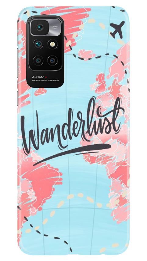 Wonderlust Travel Mobile Back Case for Redmi 10 Prime (Design - 223) Wonderlust Travel Case for Redmi 10 Prime (Design No. 223)