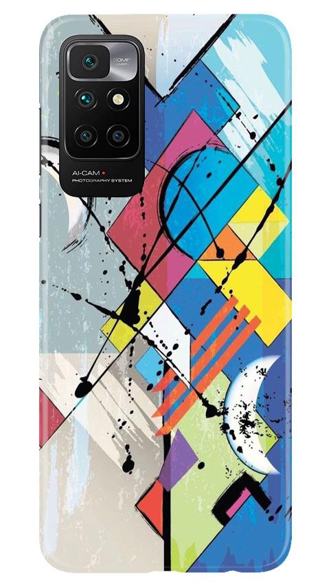 Modern Art Mobile Back Case for Redmi 10 Prime (Design - 235) Modern Art Case for Redmi 10 Prime (Design No. 235)