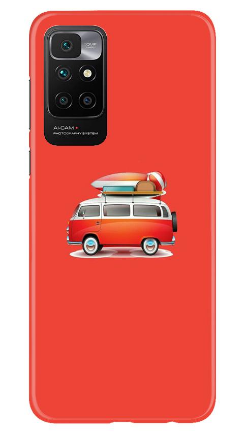 Travel Bus Mobile Back Case for Redmi 10 Prime (Design - 258) Travel Bus Case for Redmi 10 Prime (Design No. 258)