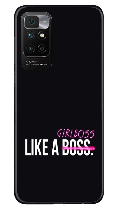 Like a Girl Boss Mobile Back Case for Redmi 10 Prime (Design - 265) Like a Girl Boss Case for Redmi 10 Prime (Design No. 265)