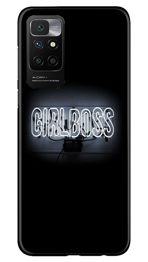 Girl Boss Black Mobile Back Case for Redmi 10 Prime (Design - 268) Girl Boss Black Case for Redmi 10 Prime (Design No. 268)