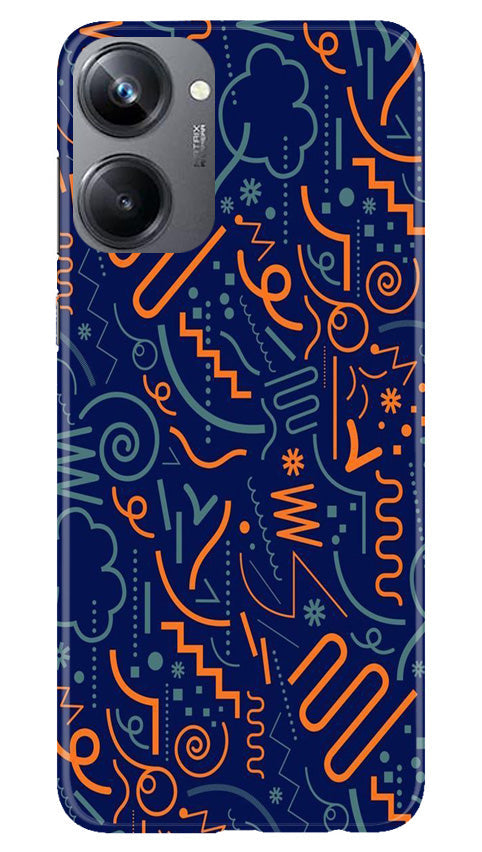 Line Art Baground Mobile Back Case for Realme 10 Pro 5G (Design - 26) Line Art Baground Case for Realme 10 Pro 5G