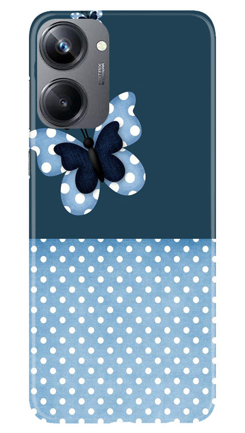 White dots Butterfly Mobile Back Case for Realme 10 Pro 5G (Design - 31) White dots Butterfly Case for Realme 10 Pro 5G