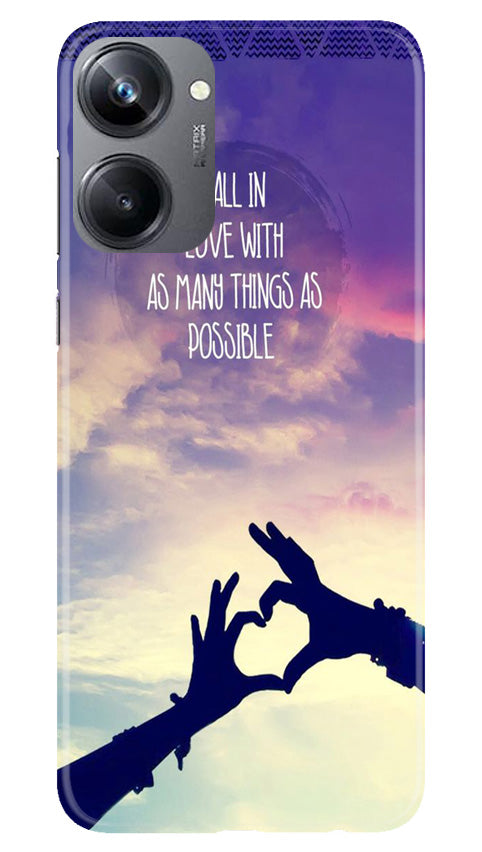 Fall in love Mobile Back Case for Realme 10 Pro 5G (Design - 50) Fall in love Case for Realme 10 Pro 5G