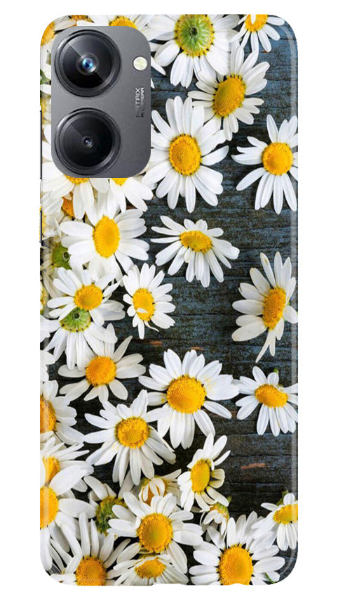 White flowers2 Mobile Back Case for Realme 10 Pro 5G (Design - 62) White flowers2 Case for Realme 10 Pro 5G
