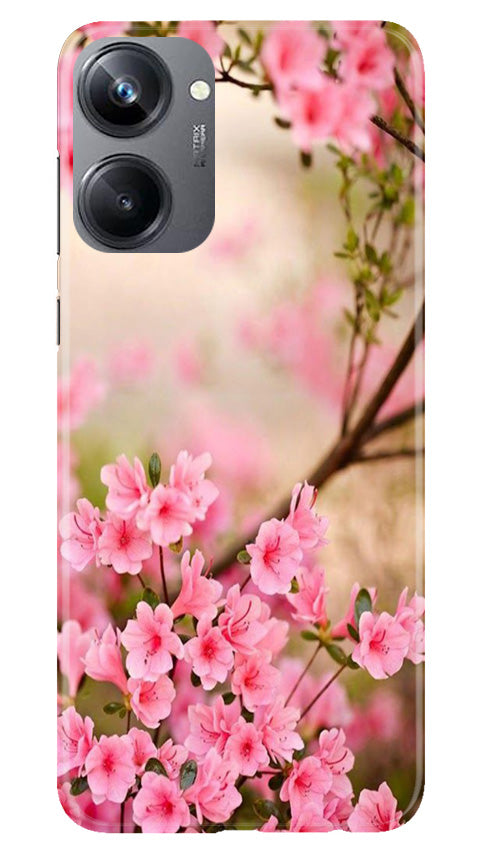 Pink flowers Mobile Back Case for Realme 10 Pro 5G (Design - 69) Pink flowers Case for Realme 10 Pro 5G