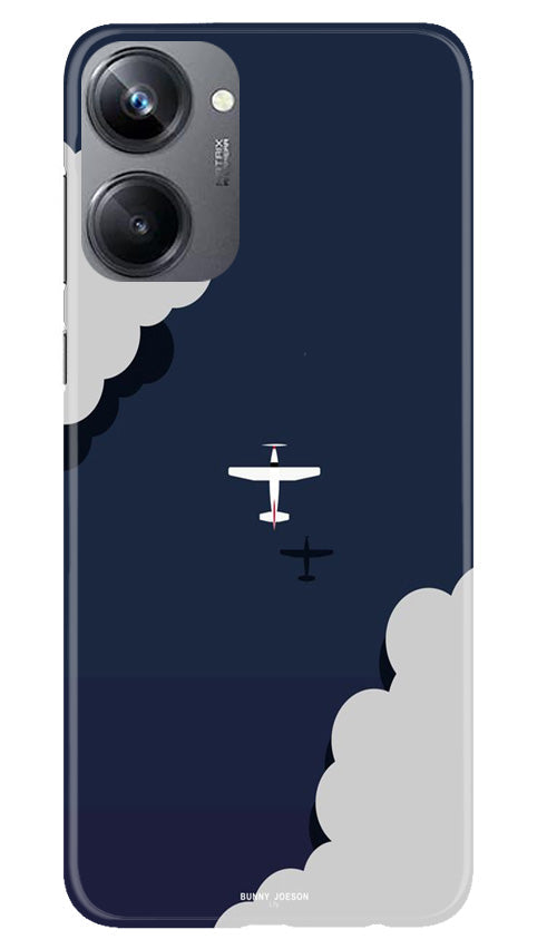 Clouds Plane Mobile Back Case for Realme 10 Pro 5G (Design - 165) Clouds Plane Case for Realme 10 Pro 5G (Design - 165)