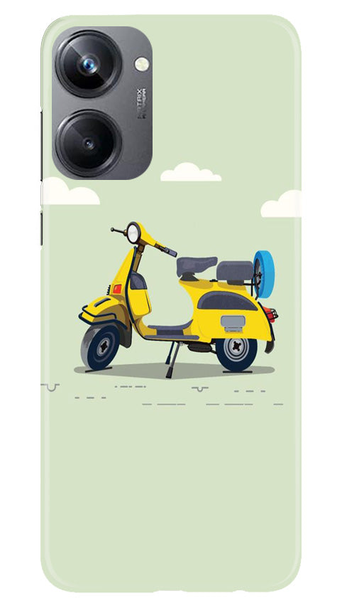 Vintage Scooter Mobile Back Case for Realme 10 Pro 5G (Design - 229) Vintage Scooter Case for Realme 10 Pro 5G (Design No. 229)