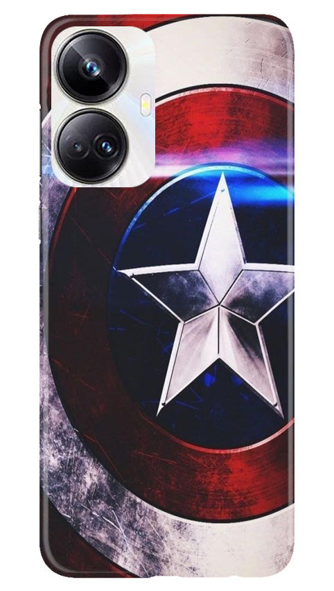 Captain America Shield Mobile Back Case for Realme 10 Pro Plus 5G (Design - 219) Captain America Shield Case for Realme 10 Pro Plus 5G (Design No. 219)