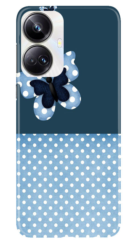White dots Butterfly Mobile Back Case for Realme 10 Pro Plus 5G (Design - 31) White dots Butterfly Case for Realme 10 Pro Plus 5G