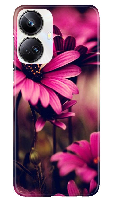 Purple Daisy Mobile Back Case for Realme 10 Pro Plus 5G (Design - 65) Purple Daisy Case for Realme 10 Pro Plus 5G