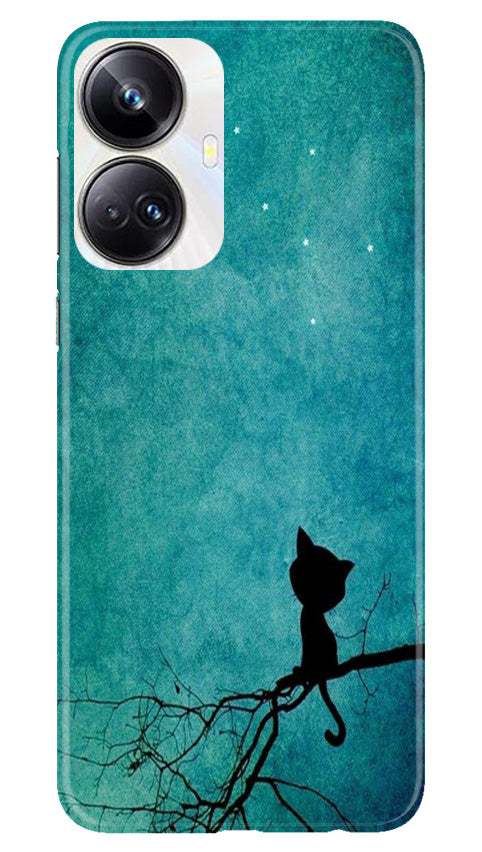 Moon cat Mobile Back Case for Realme 10 Pro Plus 5G (Design - 70) Moon cat Case for Realme 10 Pro Plus 5G