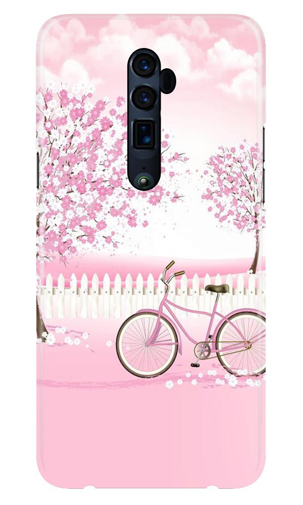 Pink Flowers Cycle Case for Oppo Reno 2 (Design - 102) Pink Flowers Cycle Case for Oppo Reno 2 (Design - 102)