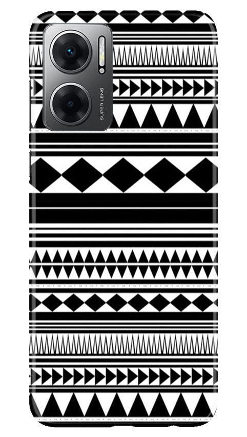 Black white Pattern Mobile Back Case for Redmi 11 Prime 5G (Design - 5) Black white Pattern Case for Redmi 11 Prime 5G