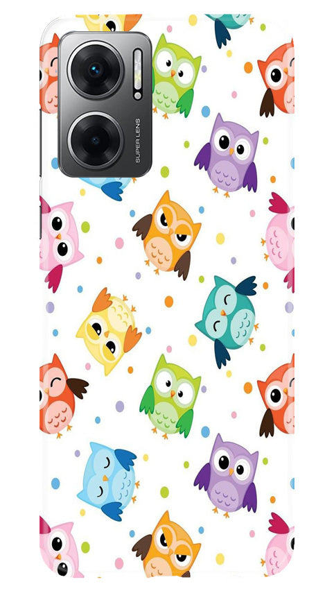 Owl Baground Pattern shore Mobile Back Case for Redmi 11 Prime 5G (Design - 13) Owl Baground Pattern shore Case for Redmi 11 Prime 5G