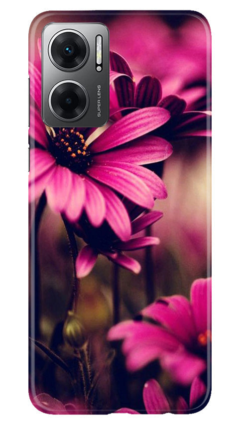 Purple Daisy Mobile Back Case for Redmi 11 Prime 5G (Design - 65) Purple Daisy Case for Redmi 11 Prime 5G