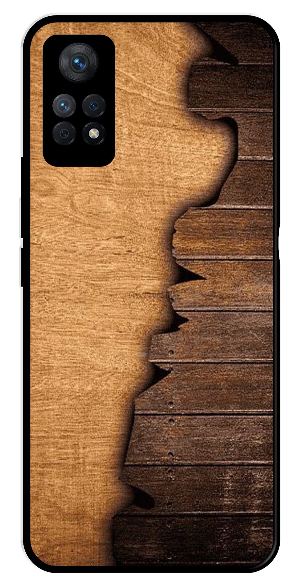 Wooden Design Metal Mobile Case for Redmi Note 11 Pro Wooden Design Metal Mobile Case for Redmi Note 11 Pro (Design No -13)