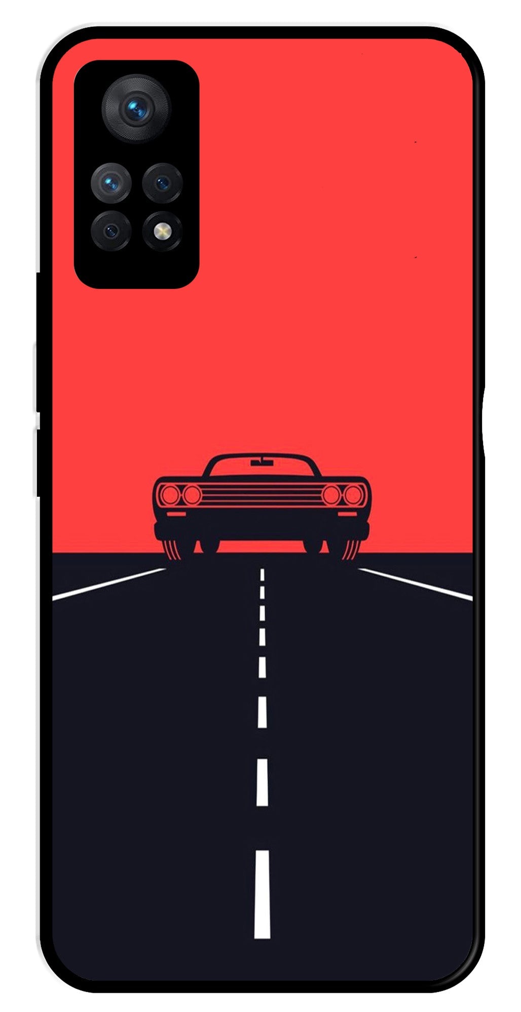 Car Lover Metal Mobile Case for Redmi Note 11 Pro Car Lover Metal Mobile Case for Redmi Note 11 Pro (Design No -21)