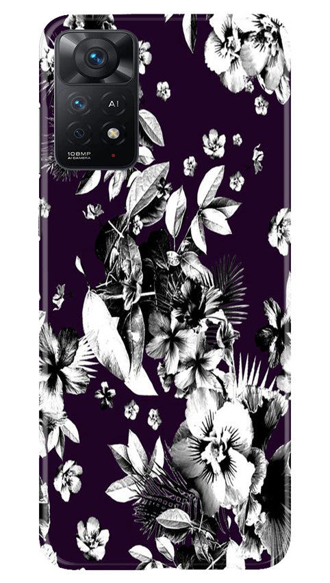 white flowers Mobile Back Case for Redmi Note 11 Pro Plus (Design - 7) white flowers Case for Redmi Note 11 Pro Plus
