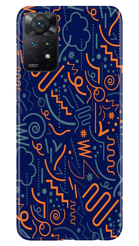 Line Art Baground Mobile Back Case for Redmi Note 11 Pro Plus (Design - 26) Line Art Baground Case for Redmi Note 11 Pro Plus