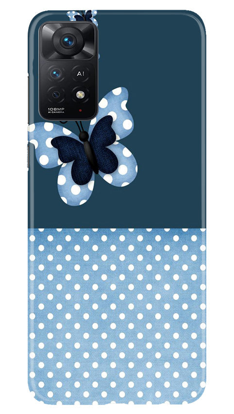 White dots Butterfly Mobile Back Case for Redmi Note 11 Pro Plus (Design - 31) White dots Butterfly Case for Redmi Note 11 Pro Plus