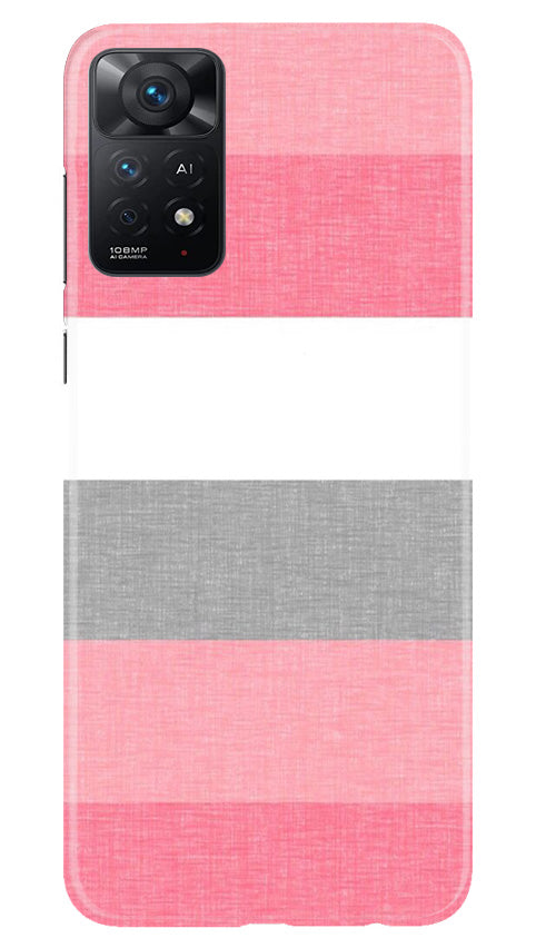 Pink white pattern Mobile Back Case for Redmi Note 11 Pro Plus (Design - 55) Pink white pattern Case for Redmi Note 11 Pro Plus