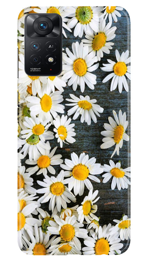 White flowers2 Mobile Back Case for Redmi Note 11 Pro Plus (Design - 62) White flowers2 Case for Redmi Note 11 Pro Plus