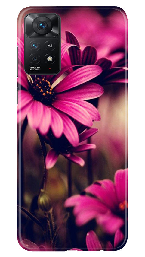 Purple Daisy Mobile Back Case for Redmi Note 11 Pro Plus (Design - 65) Purple Daisy Case for Redmi Note 11 Pro Plus