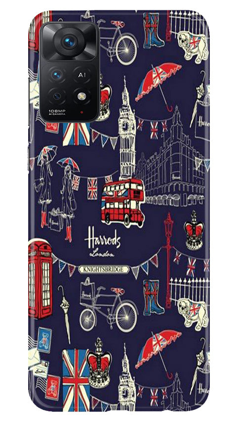 Love London Mobile Back Case for Redmi Note 11 Pro Plus (Design - 75) Love London Case for Redmi Note 11 Pro Plus