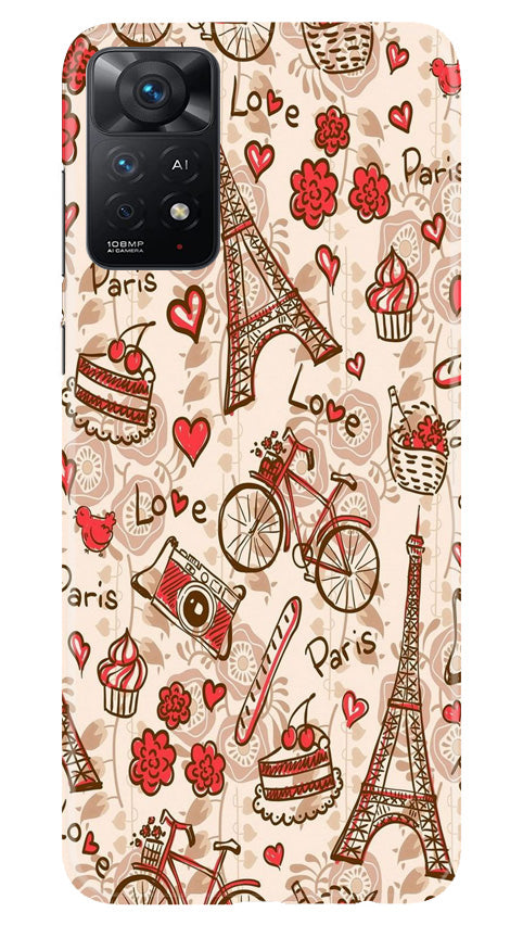 Love Paris Mobile Back Case for Redmi Note 11 Pro Plus (Design - 103) Love Paris Case for Redmi Note 11 Pro Plus (Design - 103)