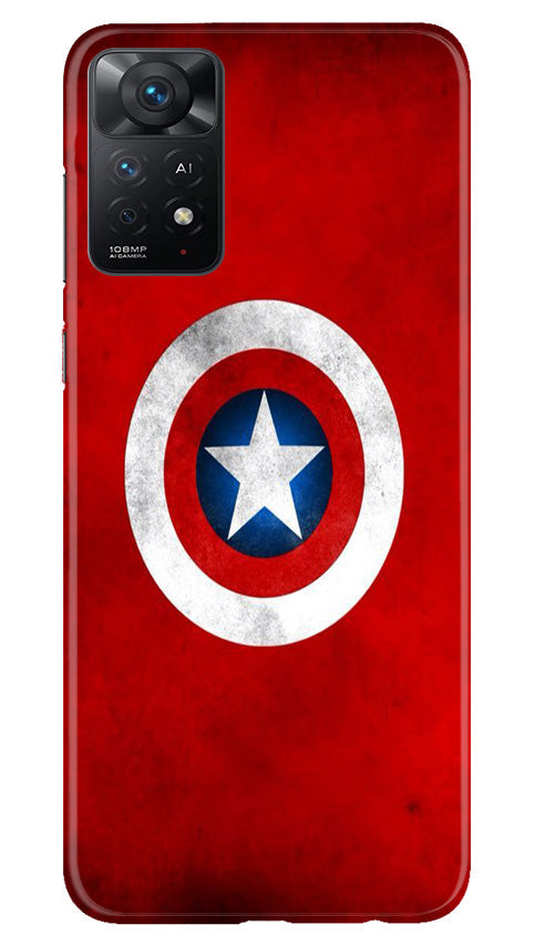 Captain America Mobile Back Case for Redmi Note 11 Pro Plus (Design - 249) Captain America Case for Redmi Note 11 Pro Plus (Design No. 218)