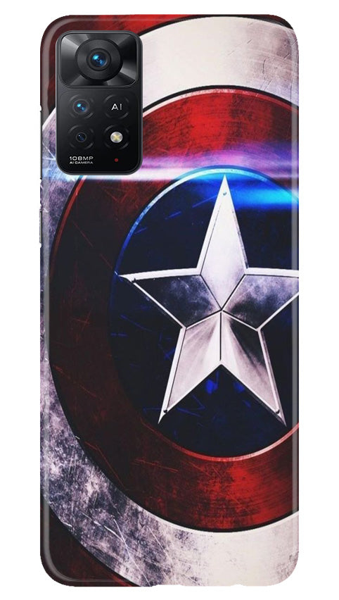 Captain America Shield Mobile Back Case for Redmi Note 11 Pro Plus (Design - 219) Captain America Shield Case for Redmi Note 11 Pro Plus (Design No. 219)