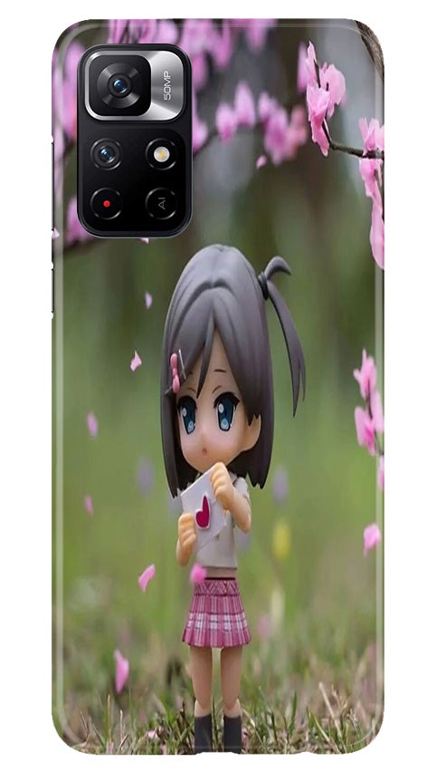 Cute Girl Mobile Back Case for Redmi Note 11T 5G (Design - 92) Cute Girl Case for Redmi Note 11T 5G