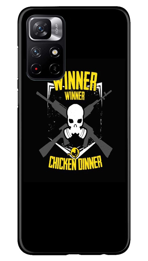 Winner Winner Chicken Dinner Mobile Back Case for Redmi Note 11T 5G (Design - 178) Winner Winner Chicken Dinner Case for Redmi Note 11T 5G (Design - 178)
