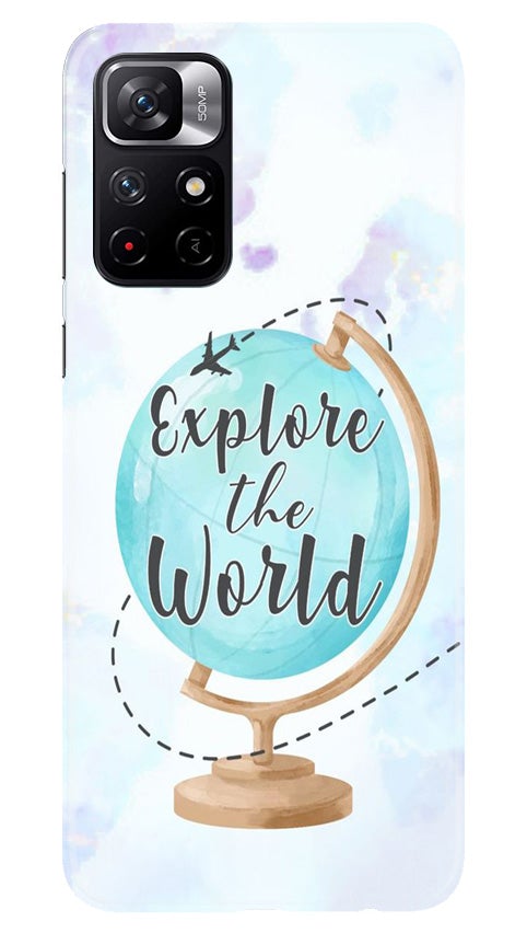 Explore the World Mobile Back Case for Redmi Note 11T 5G (Design - 207) Explore the World Case for Redmi Note 11T 5G (Design No. 207)