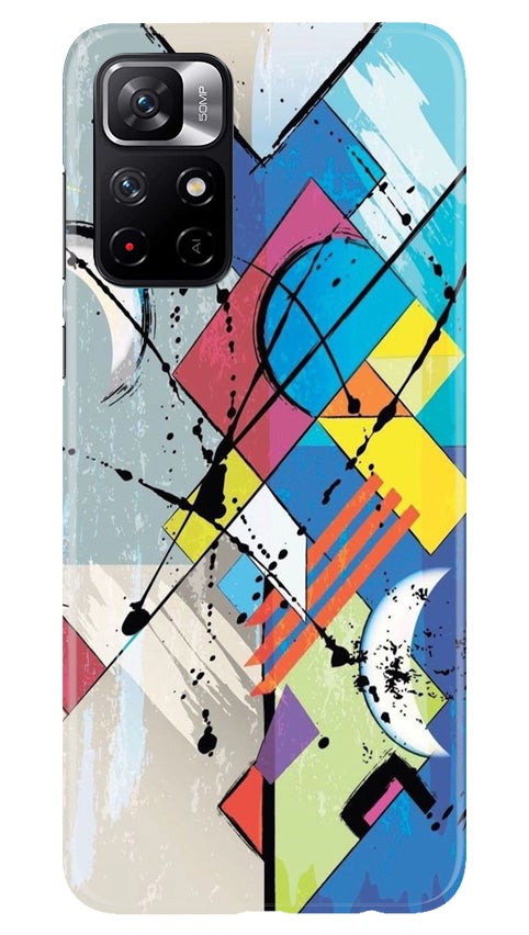 Modern Art Mobile Back Case for Redmi Note 11T 5G (Design - 235) Modern Art Case for Redmi Note 11T 5G (Design No. 235)