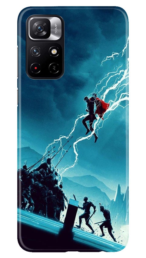 Thor Avengers Mobile Back Case for Redmi Note 11T 5G (Design - 243) Thor Avengers Case for Redmi Note 11T 5G (Design No. 243)