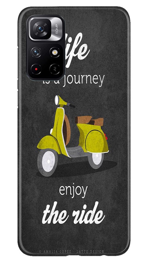 Life is a Journey Mobile Back Case for Redmi Note 11T 5G (Design - 261) Life is a Journey Case for Redmi Note 11T 5G (Design No. 261)