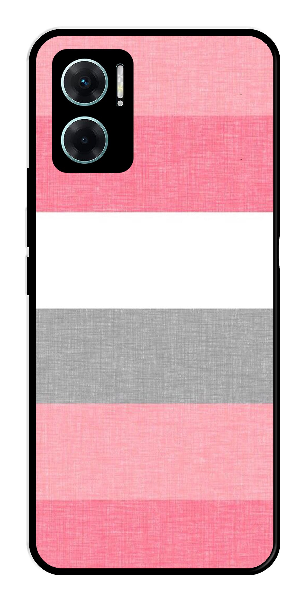 Pink Pattern Metal Mobile Case for Redmi 11 Prime 5G Pink Pattern Metal Mobile Case for Redmi 11 Prime 5G (Design No -23)