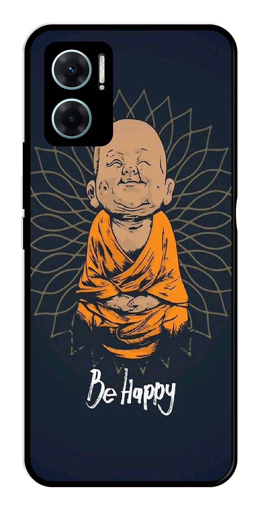 Be Happy Metal Mobile Case for Redmi 11 Prime 5G Be Happy Metal Mobile Case for Redmi 11 Prime 5G (Design No -27)